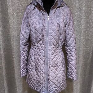 Laundry By Shelli Segal Quilted Puffer Jacket in Lavender